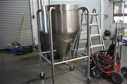 Image 80 Gallon Conical Tank - Stainless Steel - 4 from Bid-on-Equipment.com