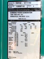 Image 80 kW CUMMINS Diesel Generator - Model DSFAE-1211782 - 11 from Bid-on-Equipment.com