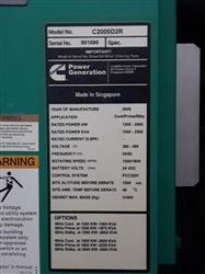 Image 2000 kW CUMMINS Diesel Generator - Model C2000D2R - 14 from Bid-on-Equipment.com