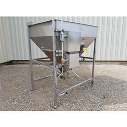 Image 50 Cu. Ft. MTC Storage Dump Hopper - Stainless Steel, 3000 Lb. Capacity - 6 from Bid-on-Equipment.com