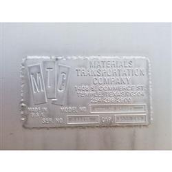 Image 50 Cu. Ft. MTC Storage Dump Hopper - Stainless Steel, 3000 Lb. Capacity - 9 from Bid-on-Equipment.com