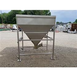 Image 50 Cu. Ft. MTC Storage Dump Hopper - Stainless Steel, 3000 Lb. Capacity - 3 from Bid-on-Equipment.com