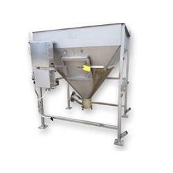 Image 50 Cu. Ft. MTC Storage Dump Hopper - Stainless Steel, 3000 Lb. Capacity - 1 from Bid-on-Equipment.com