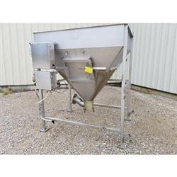 Image 50 Cu. Ft. MTC Storage Dump Hopper - Stainless Steel, 3000 Lb. Capacity - 4 from Bid-on-Equipment.com