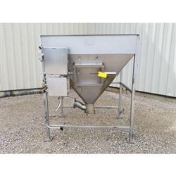 Image 50 Cu. Ft. MTC Storage Dump Hopper - Stainless Steel, 3000 Lb. Capacity - 5 from Bid-on-Equipment.com
