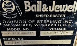 Image BALL & JEWELL SB15 Dual Shaft Shredder - 7 from Bid-on-Equipment.com