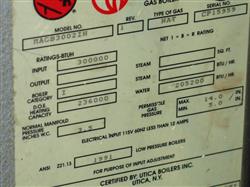 Image UTICA BOILERS MAGB 3002IH Natural Gas Boiler - 4 from Bid-on-Equipment.com