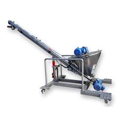 Image S. HOWES 4C10.5 Inclined Portable Screw Auger Conveyor - 4in X 12ft Long, Stainless Steel, Sanitary - 1 from Bid-on-Equipment.com
