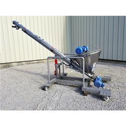 Image S. HOWES 4C10.5 Inclined Portable Screw Auger Conveyor - 4in X 12ft Long, Stainless Steel, Sanitary - 2 from Bid-on-Equipment.com