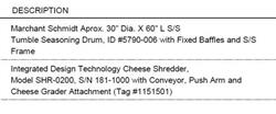 Image INTEGRATED DESIGN TECHNOLOGY Cheese Shredder - 7 from Bid-on-Equipment.com