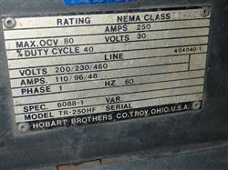 Image HOBART TR-250-HF Welder - 5 from Bid-on-Equipment.com