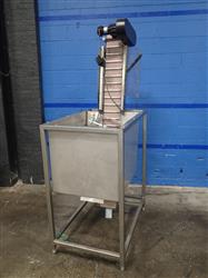 Image Incline Conveyor with Stainless Steel Hopper - 1 from Bid-on-Equipment.com