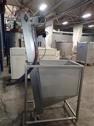Image Incline Conveyor with Stainless Steel Hopper - 2 from Bid-on-Equipment.com