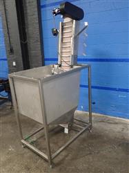 Image Incline Conveyor with Stainless Steel Hopper - 3 from Bid-on-Equipment.com