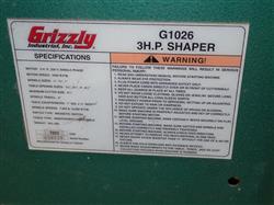 Image GRIZZLY G1026 Shaper - 5 from Bid-on-Equipment.com