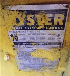 Image HYSTER H225E Forklift - 22,500 Lbs. Capacity - 11 from Bid-on-Equipment.com