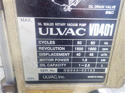 Image ULVAC VD401 Vacuum Pump - 4 from Bid-on-Equipment.com