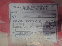 Image WESCO PTASFL-130-42-3550S Walk Behind Straddle Lift - 5 from Bid-on-Equipment.com