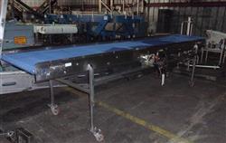 Image 34in X 167in Blue Intralox Belt Conveyor - Stainless Steel, Sanitary - 2 from Bid-on-Equipment.com