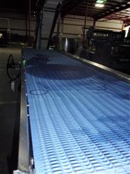 Image 34in X 167in Blue Intralox Belt Conveyor - Stainless Steel, Sanitary - 9 from Bid-on-Equipment.com