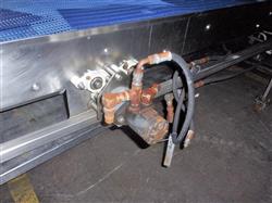 Image 34in X 167in Blue Intralox Belt Conveyor - Stainless Steel, Sanitary - 11 from Bid-on-Equipment.com