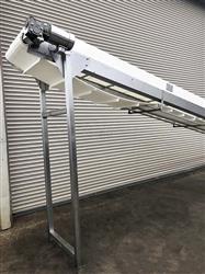 Image BMI Incline Cleated Belt Conveyor - 24in X 22ft L, Stainless Steel - 8 from Bid-on-Equipment.com