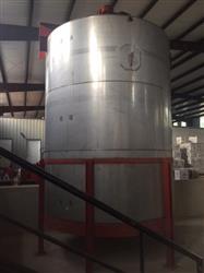 Image 6300 Gallon Vertical Stainless Steel Tank with Mixmor Turbine Mixers - 1 from Bid-on-Equipment.com