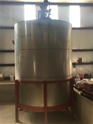 Image 6300 Gallon Vertical Stainless Steel Tank with Mixmor Turbine Mixers - 6 from Bid-on-Equipment.com