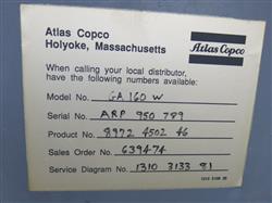 Image ATLAS COPCO GA 160 W Air Compressor - 5 from Bid-on-Equipment.com