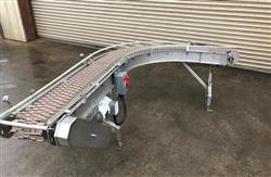 Image 12in X 9ft Long Case Conveyor with 90 Degree Curve - Stainless Steel - 1 from Bid-on-Equipment.com