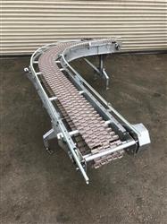 Image 12in X 9ft Long Case Conveyor with 90 Degree Curve - Stainless Steel - 2 from Bid-on-Equipment.com