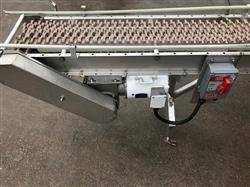 Image 12in X 9ft Long Case Conveyor with 90 Degree Curve - Stainless Steel - 4 from Bid-on-Equipment.com