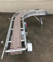 Image 12in X 9ft Long Case Conveyor with 90 Degree Curve - Stainless Steel - 8 from Bid-on-Equipment.com
