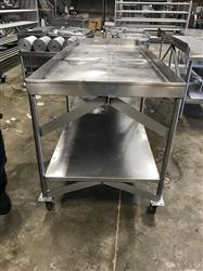 Image 8ft Table on Casters - Stainless Steel - 1 from Bid-on-Equipment.com