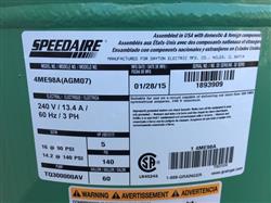 Image 5 HP SPEEDAIRE 4ME98A Air Compressor - 6 from Bid-on-Equipment.com