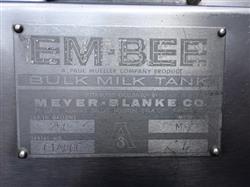 Image 250 Gallon MUELLER Refrigerated Jacketed Bulk Milk Tank - Stainless Steel - 10 from Bid-on-Equipment.com