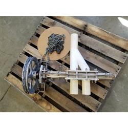 Image 2in SALINA VORTEX WYE Line Diverter Valve Manual Chainwheel - 1 from Bid-on-Equipment.com
