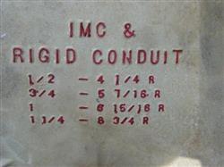 Image GREENLEE 555 Conduit Bender 1/2" to 2" Rigid Shoes - 3 from Bid-on-Equipment.com
