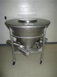 Image 20 Cu. Ft. APACHE Portable Transfer Tote - Stainless Steel - 2 from Bid-on-Equipment.com