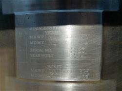 Image 200 Gallon STAINLESS FABRICATION Jacketed Mixing Tank - 3 from Bid-on-Equipment.com