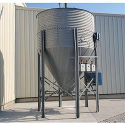 Image 450 Cu. Ft. Silo Bin Hopper - Bolted Galvanized Steel - 2 from Bid-on-Equipment.com