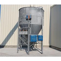 Image 450 Cu. Ft. Silo Bin Hopper - Bolted Galvanized Steel - 3 from Bid-on-Equipment.com
