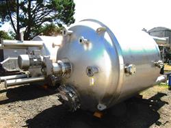 Image 1500 Gallon STAINLESS FABRICATION Jacketed Agitated Reactor - Stainless Steel - 1 from Bid-on-Equipment.com