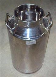 Image 10 Gallon BCAST Milk Can - Stainless Steel, New - 2 from Bid-on-Equipment.com