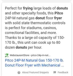 Image 34in PITCO 34PSS Donut Fryer - 7 from Bid-on-Equipment.com
