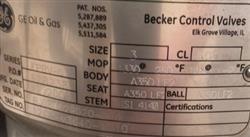 Image 3in 600 Lb. BECKER FPBV-G Control Valve - New Surplus - 4 from Bid-on-Equipment.com