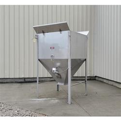 Image 100 Cu. Ft. Hopper Bin - Stainless Steel - 4 from Bid-on-Equipment.com