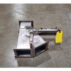 Image 6in Sq. Gravity Y Diverter Valve - Stainless Steel - 3 from Bid-on-Equipment.com
