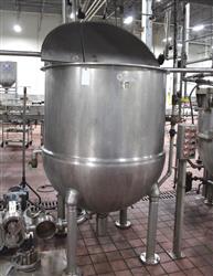 Image 300 Gallon GROEN Jacketed Mix Kettle with Double Motion Inclined Scrape Surface Agitation - 1 from Bid-on-Equipment.com