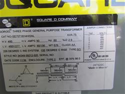 Image 75 KVA SQUARE D Transformer - 8 from Bid-on-Equipment.com